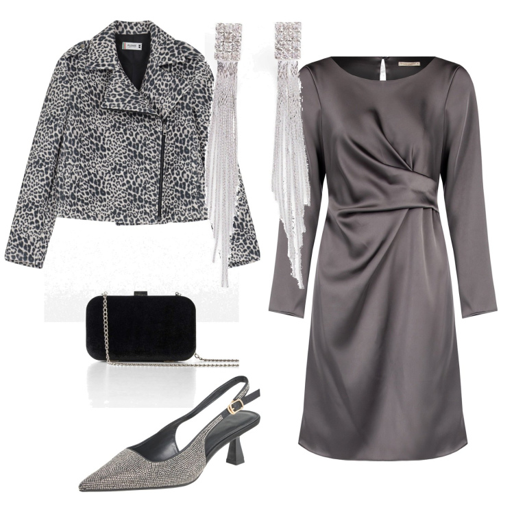 Outfit donna - Festa di san valentino. per Cerimonia. Abbinamento con orecchini, pochette, décolleté, vestiti midi/longuette, blazer.