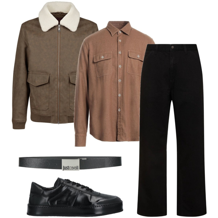 Outfit uomo - Il jeans nero. Stile Urban per Ufficio. Abbinamento con cinture, camicie, sneakers, giacche, jeans.