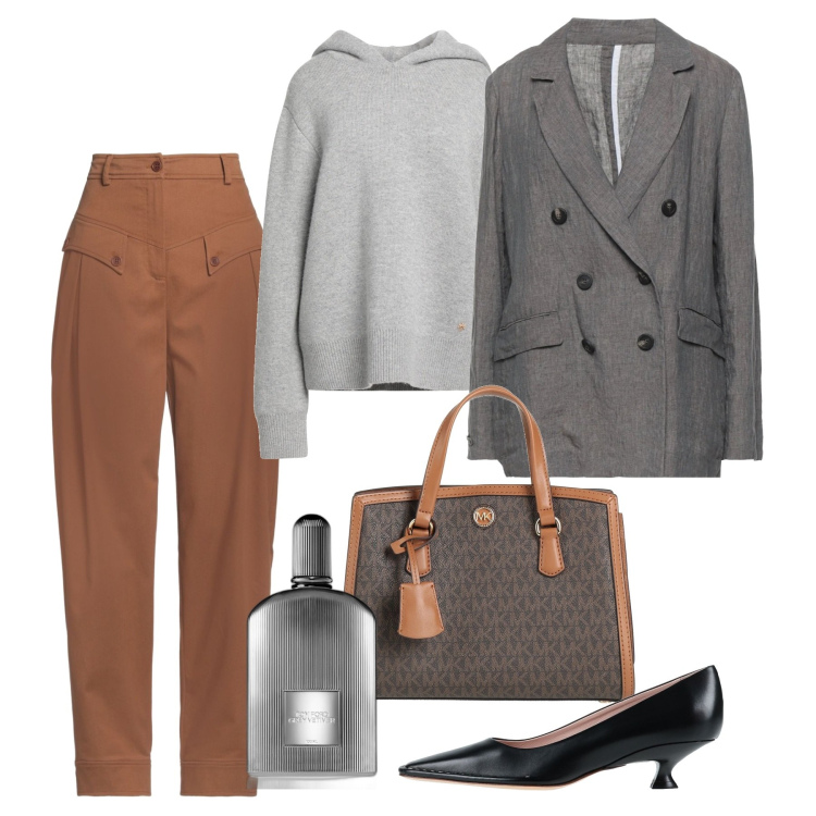 Outfit donna - Rocchetto. Stile Chic per Tutti i giorni. Abbinamento con décolleté, pantaloni, borse a mano, pullovers, blazer, profumi.