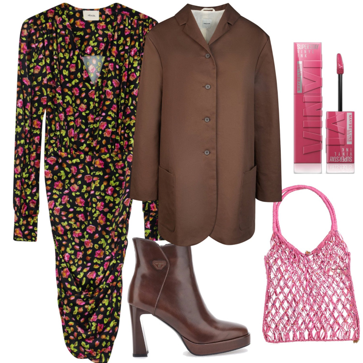 Outfit donna - L aperitivo del pre weekend. Stile Urban per Serata fuori. Abbinamento con borse a mano, rossetti, vestiti corti, trench, stivaletti.