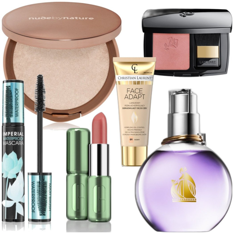 Outfit donna - Beauty sposa. Abbinamento con mascara, profumi, fondotinta, blush, rossetti, ciprie.