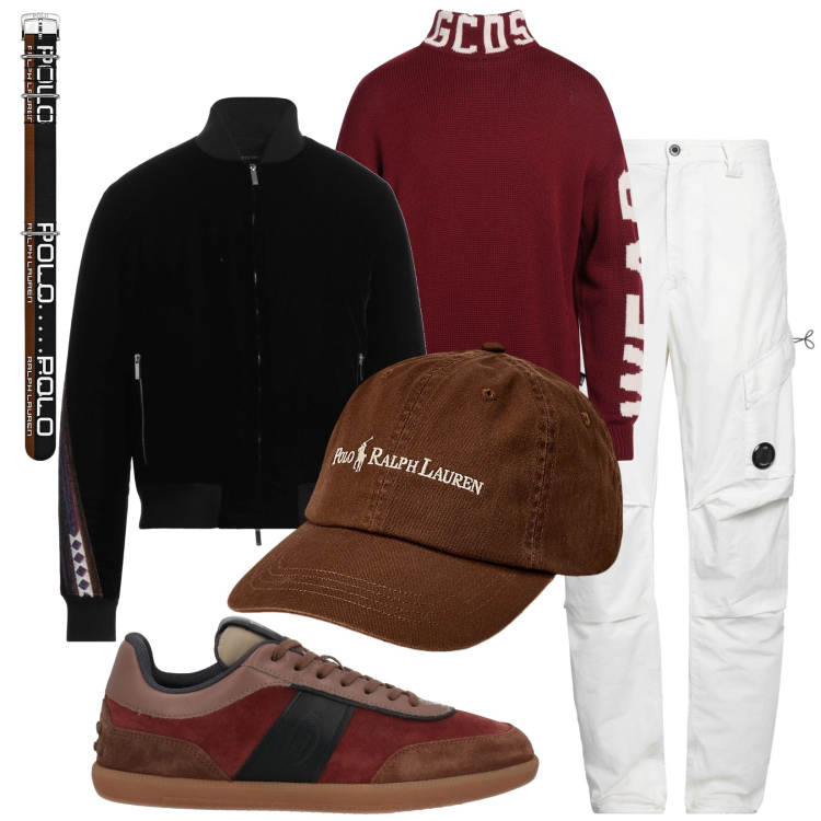 Outfit uomo - Personale trainer. Stile Casual per Tutti i giorni. Abbinamento con pantaloni cargo, sneakers, piumini, maglieria, cappelli, orologi.