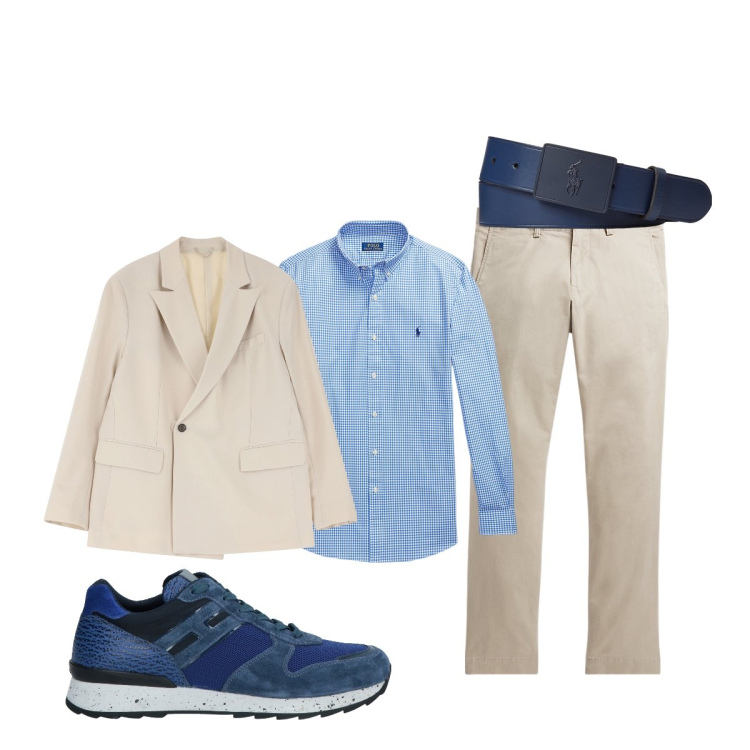 Outfit uomo - Riunione di lavoro. Stile Business/Elegante per Ufficio. Abbinamento con sneakers, giacche, pantaloni, camicie, cinture.