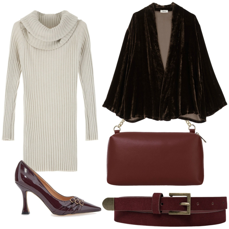 Outfit donna - L\'amica estrosa e il suuo passepartout. Stile Casual chic per Ufficio. Abbinamento con blazer, borse a tracolla, vestiti corti, cinture, décolleté.