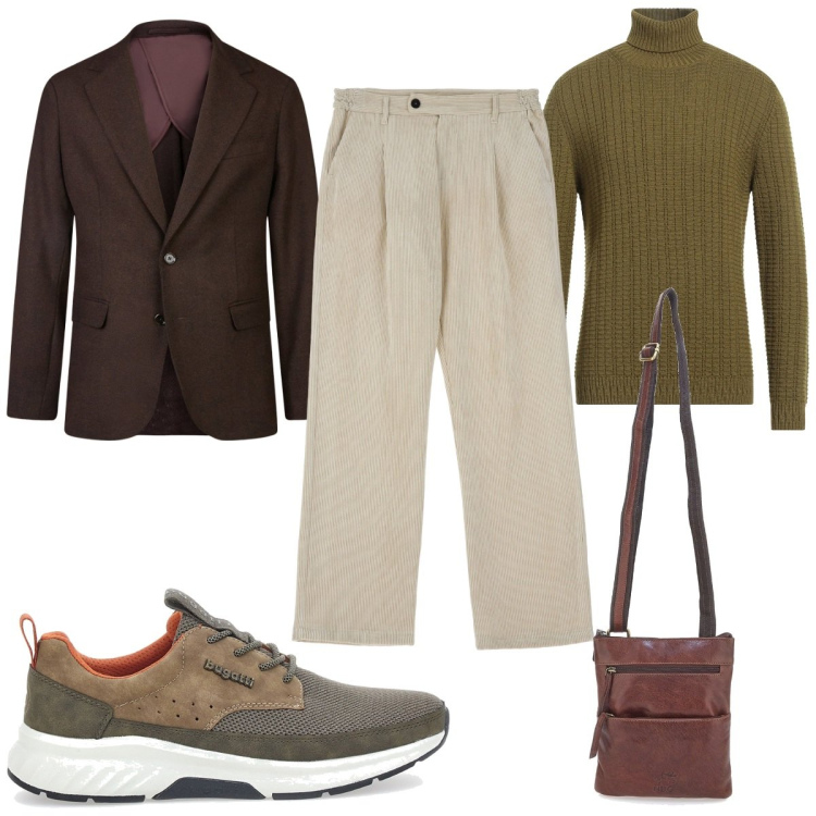Outfit uomo - Maglioni a collo alto tutti i giorni. Stile Trendy per Tutti i giorni. Abbinamento con maglieria, pantaloni, sneakers, giacche, portafogli.