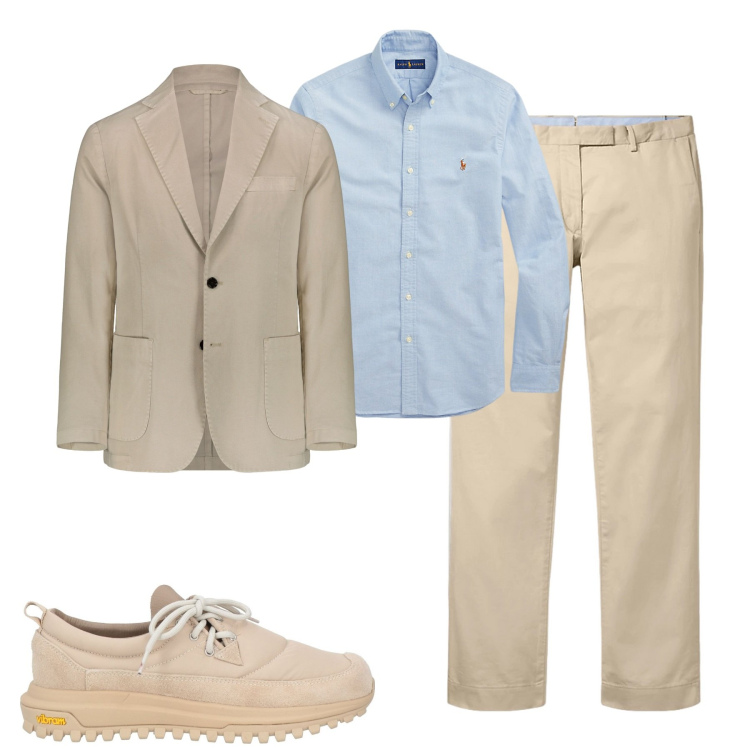Outfit uomo - City. Stile Urban per Tutti i giorni. Abbinamento con sneakers, camicie, pantaloni chino, giacche.