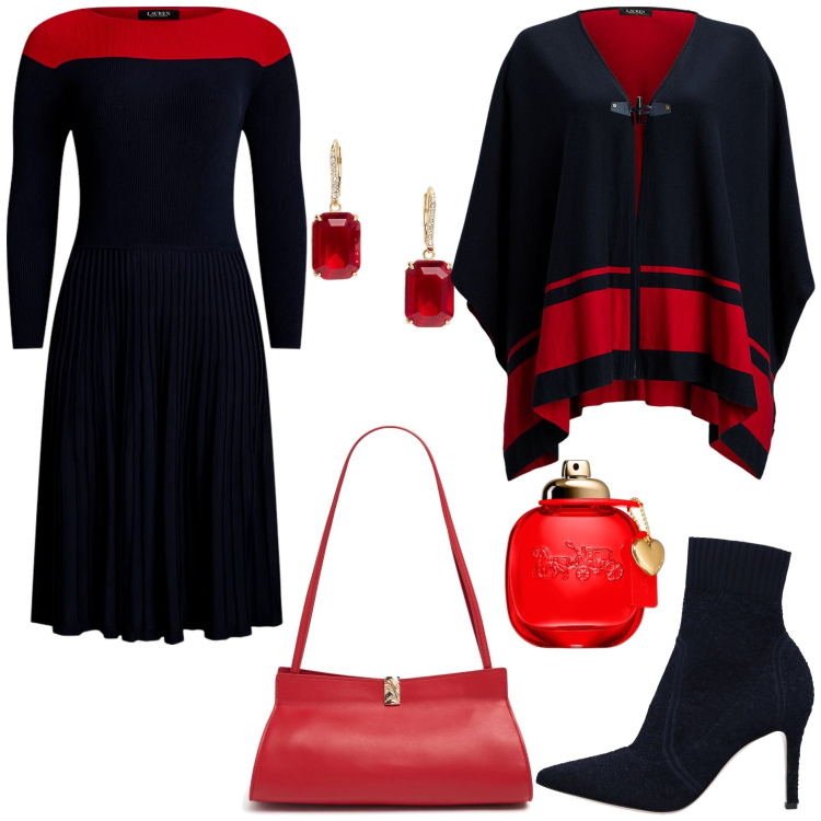 Outfit donna - L\'abito passepartout - @Laloba. Stile Chic per Tutti i giorni. Abbinamento con stivaletti, profumi, orecchini, vestiti, cappotti, borse a spalla.