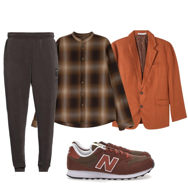 Outfit uomo - Total look #2060376. Stile Casual per Tutti i giorni. Abbinamento con pantaloni, giacche, camicie, sneakers.
