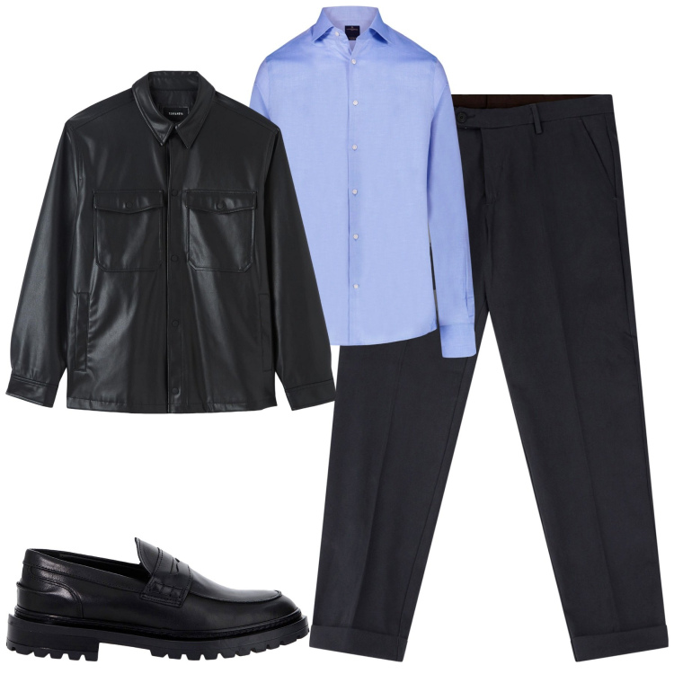Outfit uomo - La giacca sbagliata trendy. Stile Trendy per Tutti i giorni. Abbinamento con cappotti, scarpe stringate, pantaloni chino, camicie.