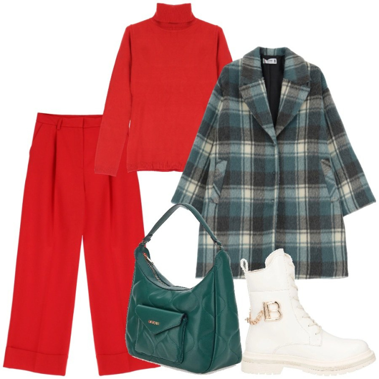 Outfit donna - La bora verde capiente. Stile Minimal per Tutti i giorni. Abbinamento con anfibi, cappotti, maglieria, pantaloni, borse a spalla.