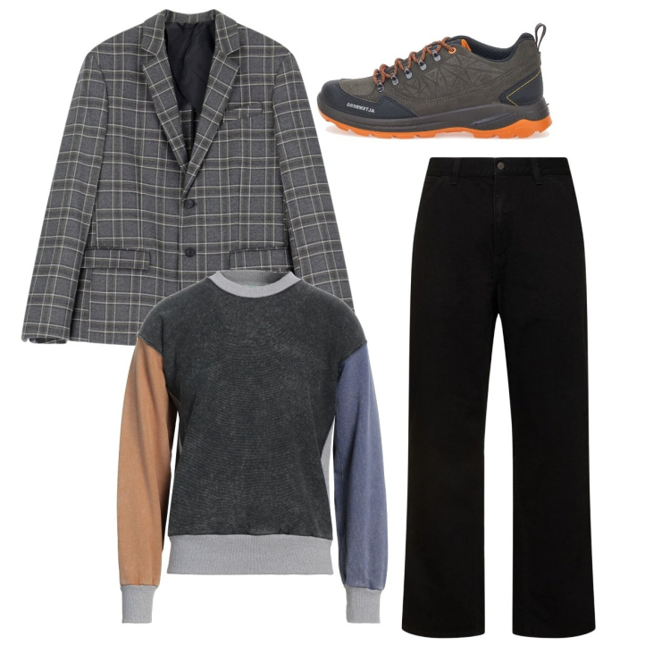 Outfit uomo - City. Stile Urban per Tutti i giorni. Abbinamento con felpe, giacche, stivali e stivaletti, jeans.