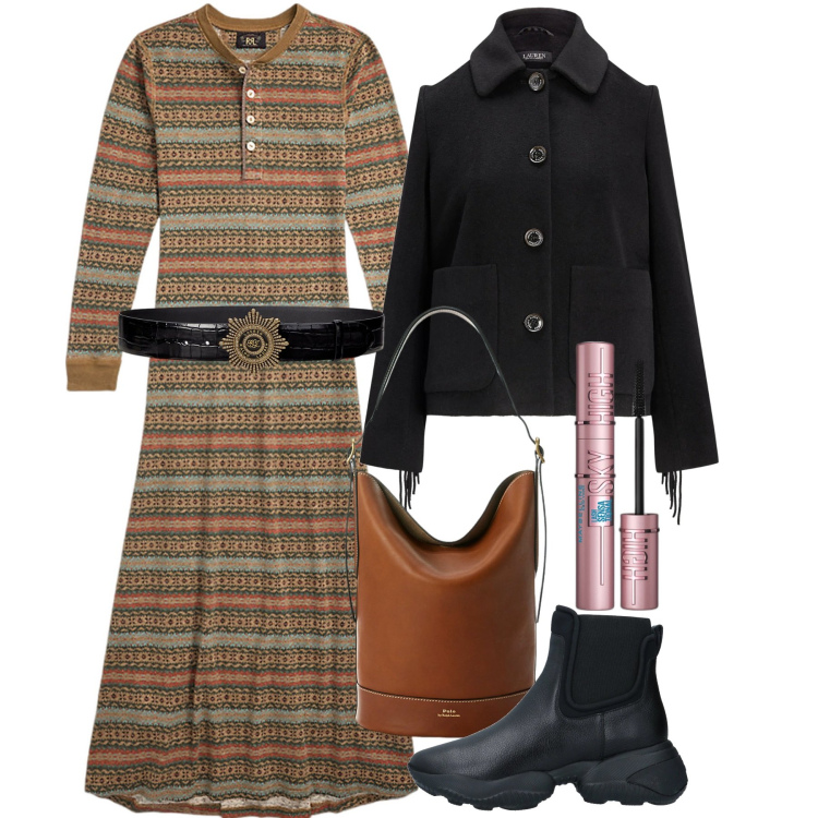 Outfit donna - Long tshirt. Stile Urban per Tutti i giorni. Abbinamento con cappotti, stivaletti, mascara, vestiti, borse a secchiello, cinture.