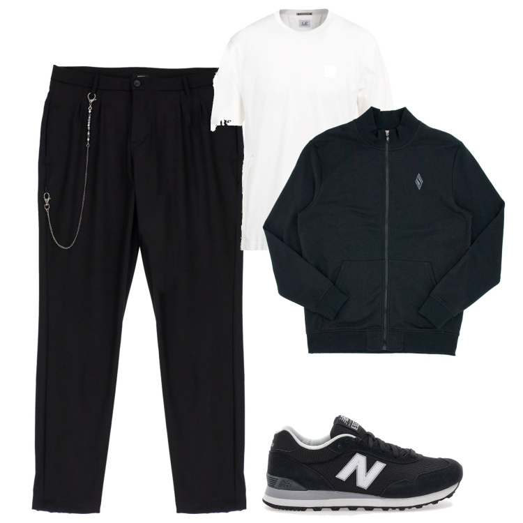 Outfit uomo - Total look #2061859. Stile Casual per Tutti i giorni. Abbinamento con t-shirt, pantaloni, felpe, sneakers.