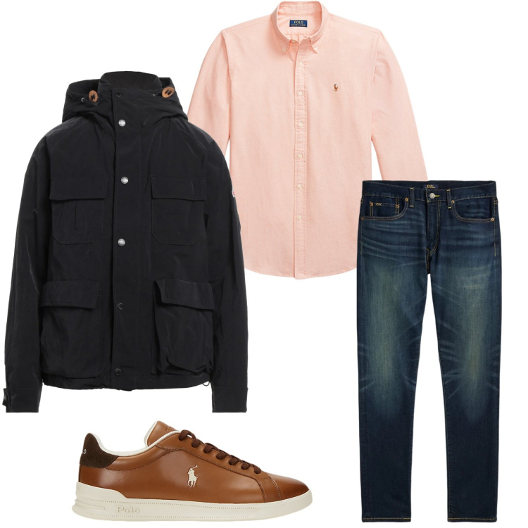 Outfit uomo - Stile perfetto. Stile Trendy per Tutti i giorni. Abbinamento con giacche, jeans, sneakers, camicie.