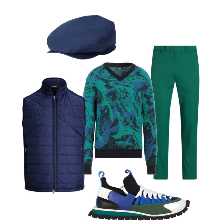 Outfit uomo - Colori brillanti. Stile Business/Elegante per Tutti i giorni. Abbinamento con pullovers, sneakers, cappelli, pantaloni, piumini.