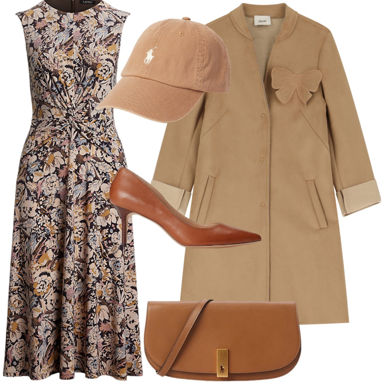 Outfit donna - Il tocco sportivo del berretto. Stile Urban per Ufficio. Abbinamento con cappotti, cappelli, vestiti, clutch, décolleté.