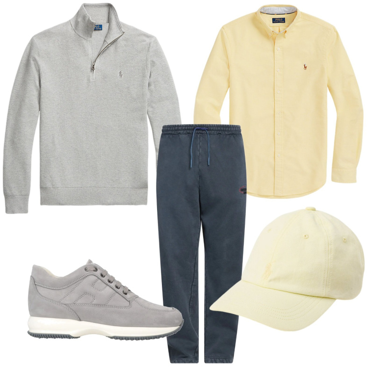 Outfit uomo - Colori pastello. Stile Urban per Tutti i giorni. Abbinamento con sneakers, pantaloni, camicie, maglieria, cappelli.