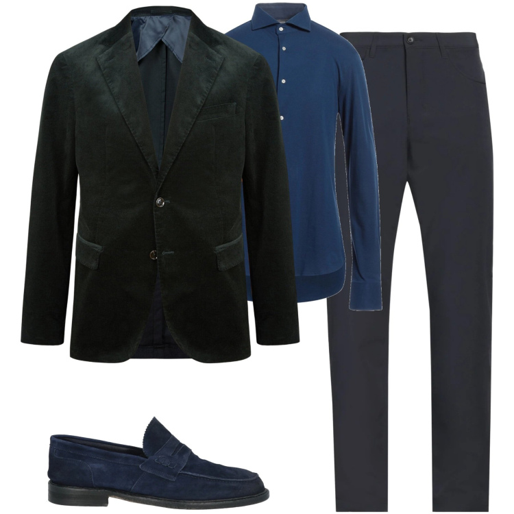 Outfit uomo - La giacca in velluto. Stile Urban per Tutti i giorni. Abbinamento con camicie, scarpe stringate, pantaloni, giacche.