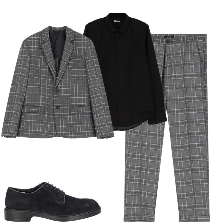 Outfit uomo - Imperial. Stile Trendy per Tutti i giorni. Abbinamento con scarpe stringate, camicie, pantaloni, giacche.