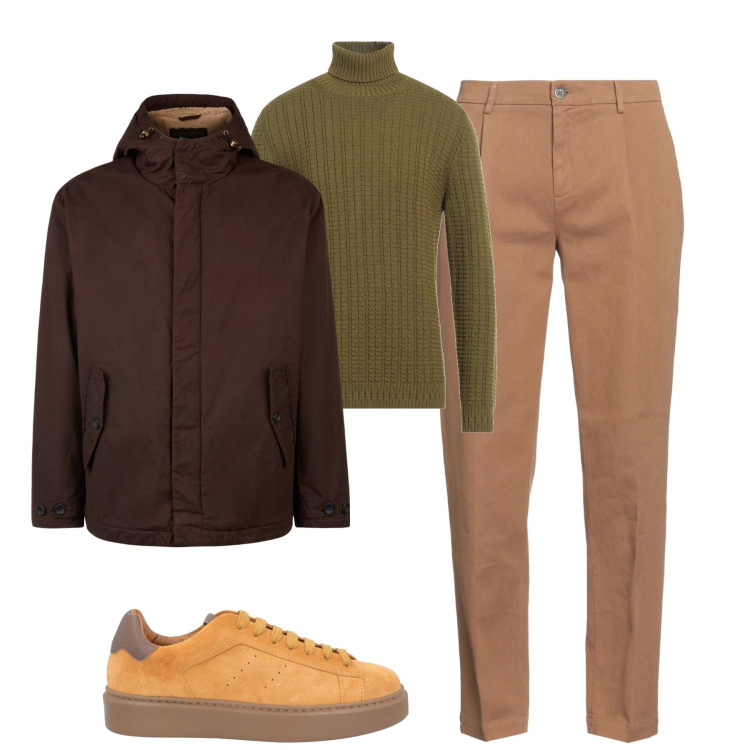 Outfit uomo - Total look #2063892. Stile Urban per Tutti i giorni. Abbinamento con maglieria, pantaloni, sneakers, giacche.