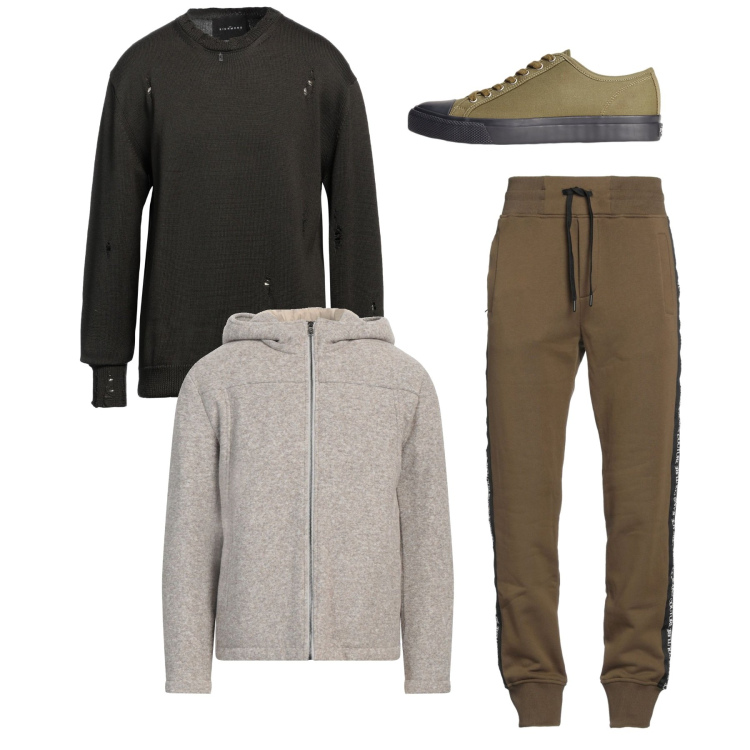 Outfit uomo - City. Stile Trendy per Tutti i giorni. Abbinamento con pantaloni, pullovers, giacche, sneakers.