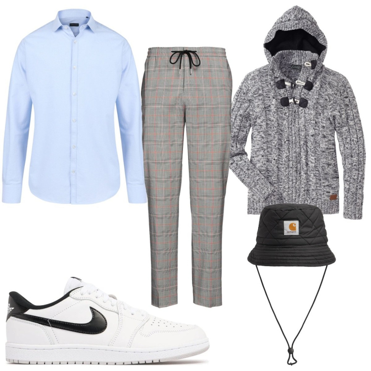 Outfit uomo - Lana trendy. Stile Trendy per Tutti i giorni. Abbinamento con maglieria, pantaloni, cappelli, sneakers, camicie.