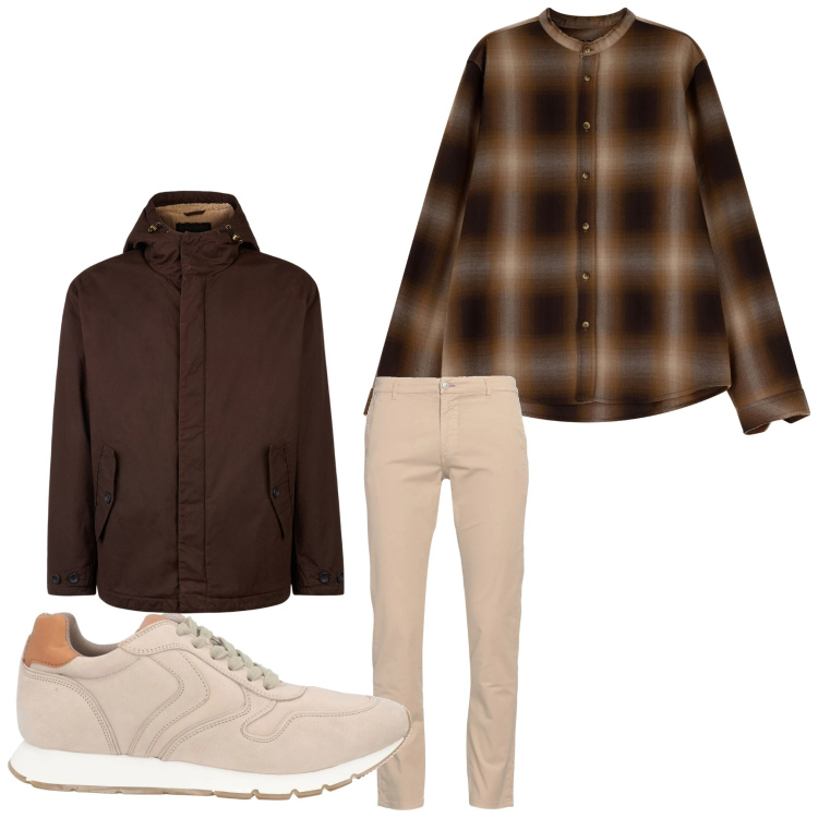 Outfit uomo - Bello a quadretti. Stile Casual per Tutti i giorni. Abbinamento con pantaloni, sneakers, camicie, giacche.