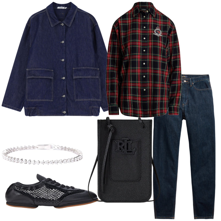 Outfit donna - Sport sneakers e tennis. Stile Sporty chic per Tutti i giorni. Abbinamento con camicie, braccialetti, blazer, borse a tracolla, jeans, ballerine.