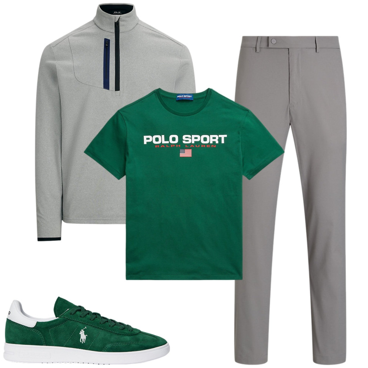 Outfit uomo - City. Stile Casual per Tutti i giorni. Abbinamento con pullovers, pantaloni, sneakers, t-shirt.