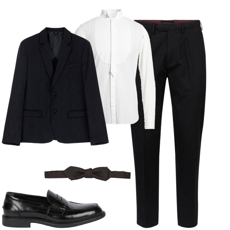 Outfit uomo - Cerimonia. Stile Business/Elegante per Cerimonia. Abbinamento con camicie, giacche, pantaloni, scarpe stringate.