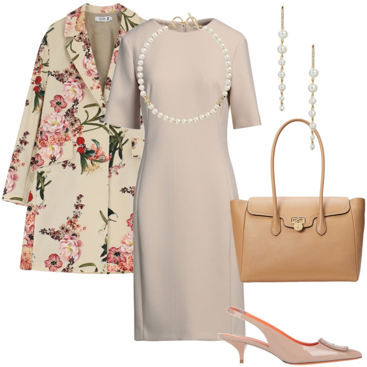 Outfit donna - Con un filo di perle. Stile Vintage retrò per Cerimonia. Abbinamento con vestiti midi/longuette, décolleté, trench, orecchini, collane, borse a mano.