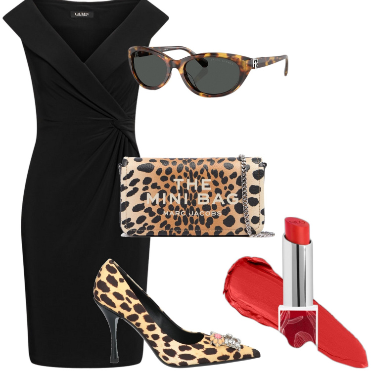 Outfit donna - Total look #2066522. Abbinamento con décolleté, rossetti, vestiti, occhiali da sole, pochette.