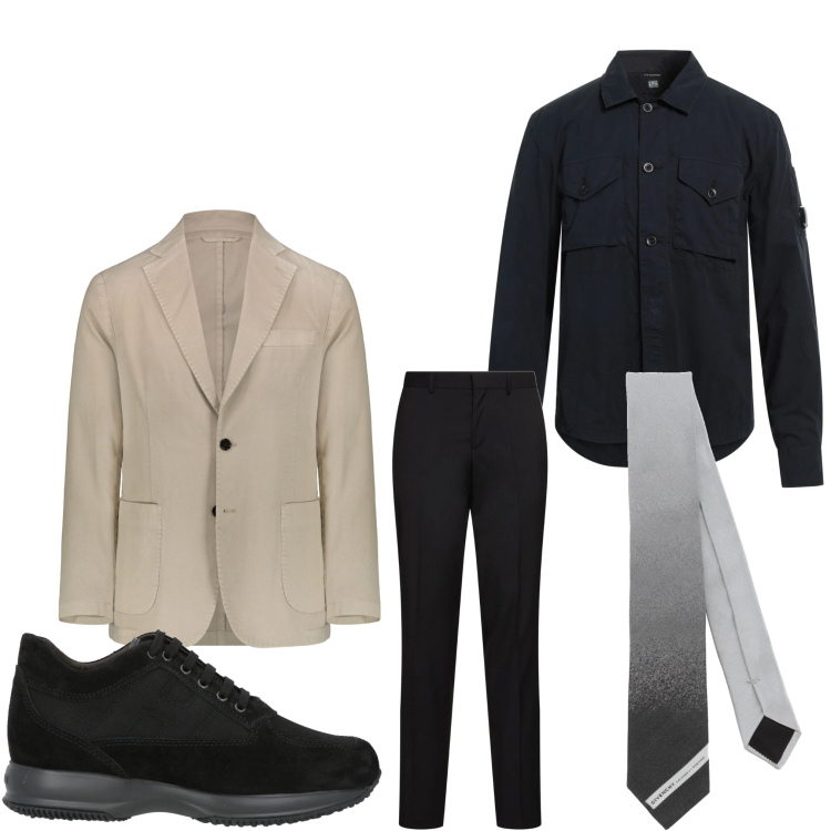 Outfit uomo - Sempre perfetto. Stile Business/Elegante per Ufficio. Abbinamento con sneakers, camicie, cravatte, giacche, pantaloni.