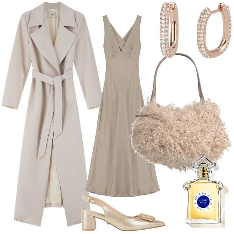 Outfit donna - Come una diva d altri tempi. Stile Vintage retrò per Serata fuori. Abbinamento con borse a secchiello, décolleté, profumi, orecchini, vestiti lunghi, cappotti.