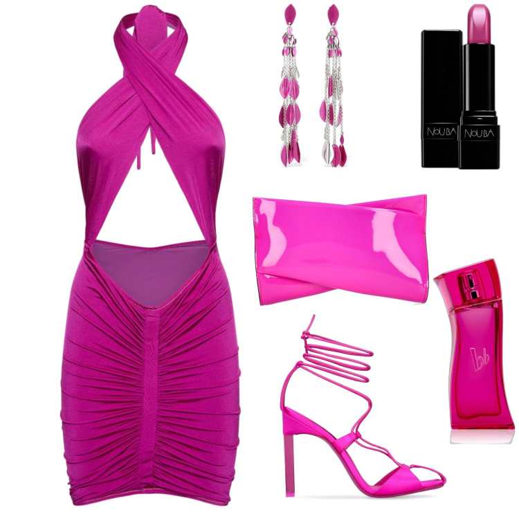 Outfit donna - Simply very sexy. Stile Sexy per Serata fuori. Abbinamento con rossetti, profumi, orecchini, pochette, vestiti, décolleté.