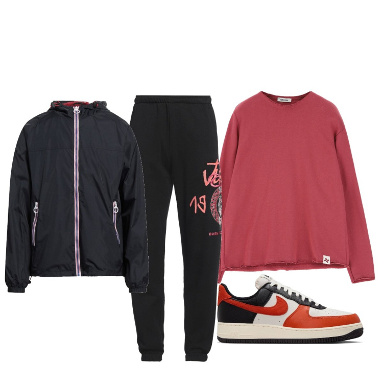 Outfit uomo - Total look #2071158. Stile Casual per Tutti i giorni. Abbinamento con giacche, pantaloni, felpe, sneakers.