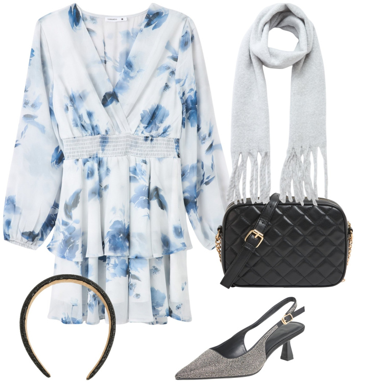 Outfit donna - Cerimonia Terranova in saldo. Stile Bon Ton per Cerimonia. Abbinamento con vestiti corti, borse a tracolla, sciarpe, cerchietti, décolleté.
