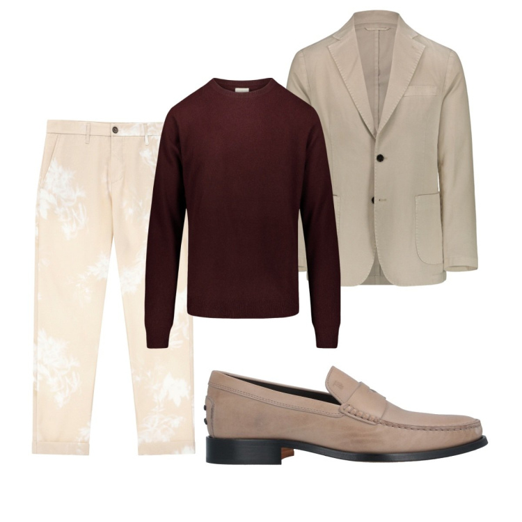 Outfit uomo - Total look #2071602. Stile Trendy per Tutti i giorni. Abbinamento con scarpe stringate, pantaloni, maglieria, giacche.