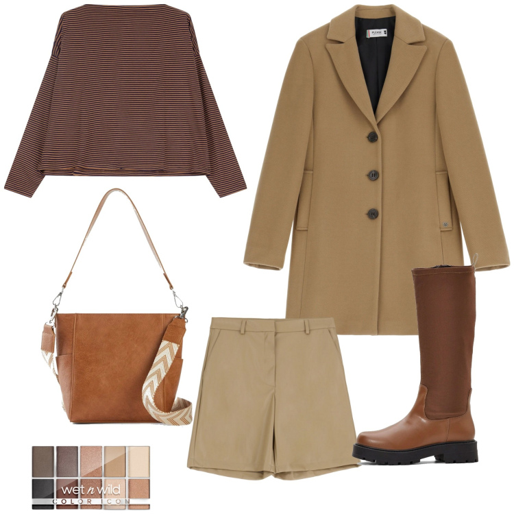 Outfit donna - Gli stivali di febbraio -@susystyle. Stile Trendy per Tutti i giorni. Abbinamento con stivali, borse a tracolla, ombretti, cappotti, shorts, maglieria.