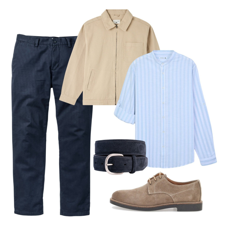 Outfit uomo - Outfit casual!. Stile Casual per Ufficio. Abbinamento con pantaloni chino, giacche, camicie, scarpe stringate, cinture.