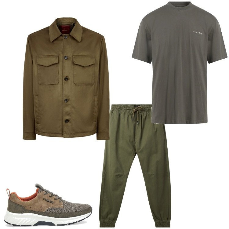 Outfit uomo - Che stile. Stile Trendy per Tutti i giorni. Abbinamento con t-shirt, pantaloni sportivi, giacche, sneakers.