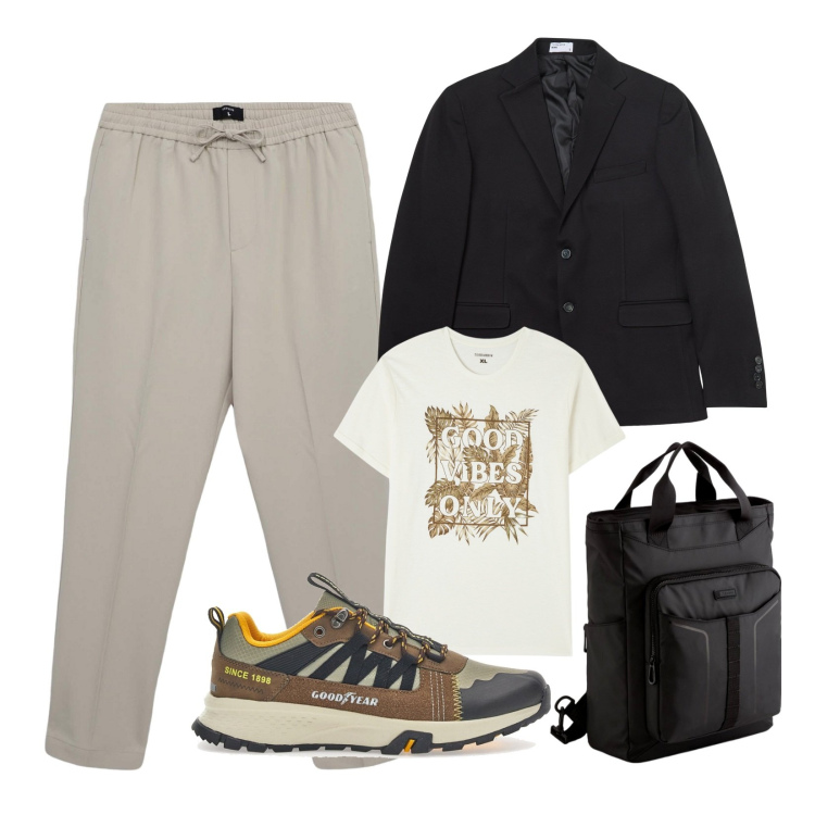 Outfit uomo - Urban sportswear!. Stile Urban per Tutti i giorni. Abbinamento con giacche, t-shirt, pantaloni, sneakers, borse sportive.