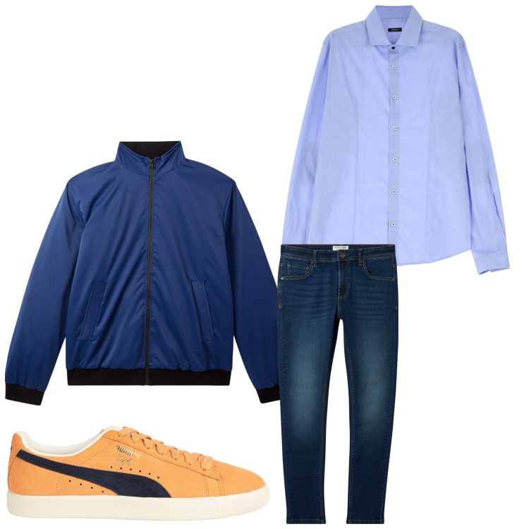Outfit uomo - Jeans. Stile Casual per Tutti i giorni. Abbinamento con sneakers, giacche, jeans skinny, camicie.