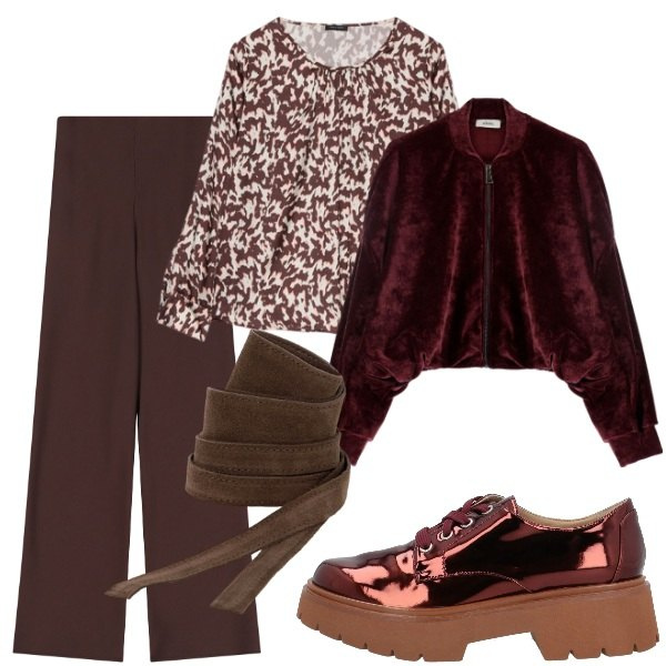 Outfit donna - Occhio alla giacca. Stile Trendy per Tutti i giorni. Abbinamento con scarpe stringate, pantaloni, cinture, felpe, bluse.