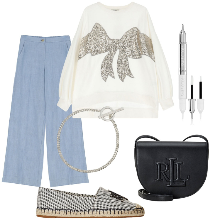 Outfit donna - Sono io il mio regalo!. Stile Urban per Tutti i giorni. Abbinamento con matite labbra, felpe, jeans, borse a tracolla, espadrillas, braccialetti.