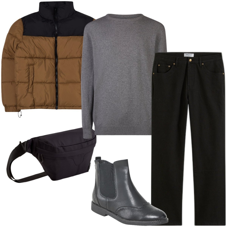 Outfit uomo - Il bomber crop. Stile Urban per Ufficio. Abbinamento con jeans dritti, stivali e stivaletti, giacche, maglieria, borse sportive.