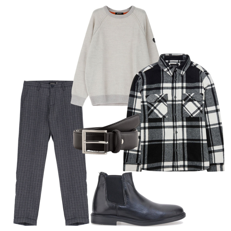 Outfit uomo - Marzo. Stile Casual per Tutti i giorni. Abbinamento con cappotti, pantaloni, pullovers, stivali e stivaletti, cinture.