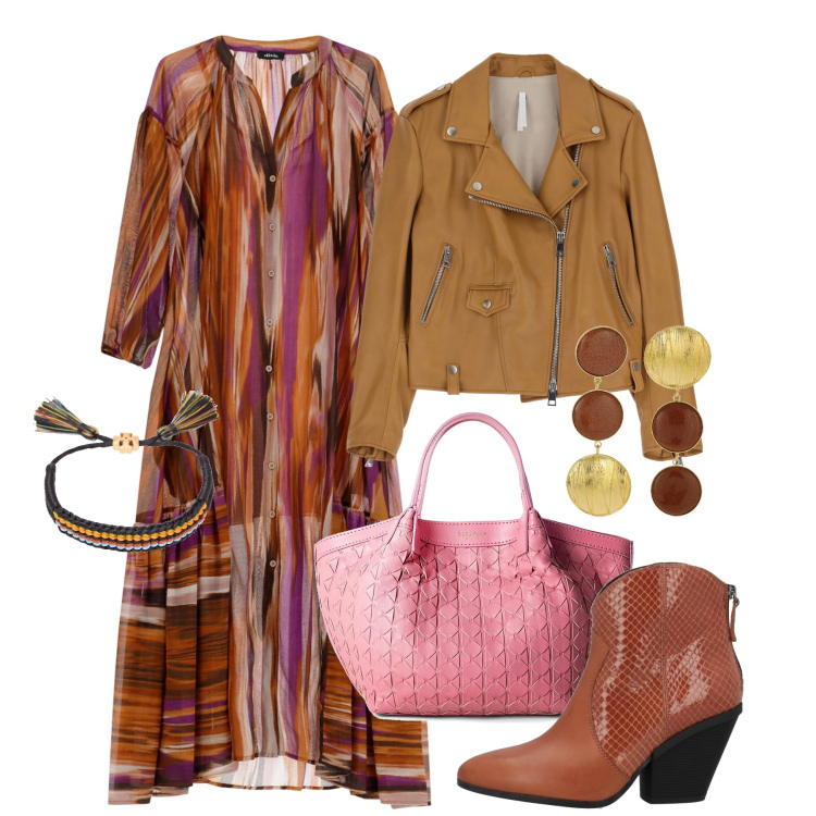 Outfit donna - 8 marzo - Berta Cacères. Stile Etnico per Tutti i giorni. Abbinamento con stivaletti texani, borse a mano, braccialetti, giacche, vestiti lunghi, orecchini.