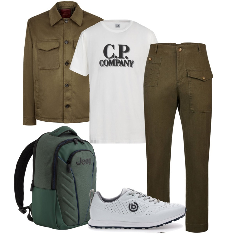 Outfit uomo - Il completo di Doppelganger. Stile Urban per Tutti i giorni. Abbinamento con t-shirt, sneakers, giacche, pantaloni, borse sportive.