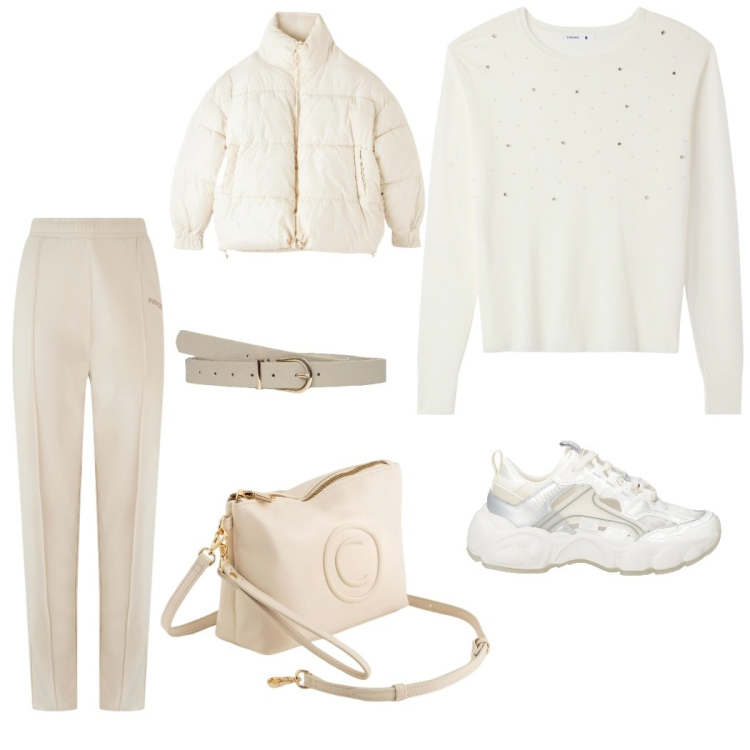 Outfit donna - Total look #2078100. per Serata fuori. Abbinamento con sneakers, pantaloni, maglieria, piumini, valigie, cinture.